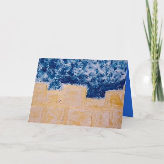 יום ירושל י ם יִ שְׂ רָ אֵ לJerusalem Westerne Muu Bedankkaart (Voorkant)