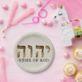 י ה ה/YHWH/Yahweh Papieren Bordje (Feest)