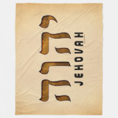 י ה ו ה Jehovah Fleece Deken (Voorkant)