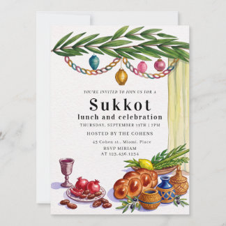 סוכות Joodse Sukkot-viering Sukkah Etrog Lulav Kaart