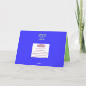 סוכות Sukkot fun lulav en etrog sukkah kaart (Achterkant)