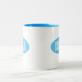 עיצוב ספל ק ר מ יDeIsraëls lichtblauwe Mok (Center)