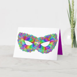 פּוּרִים Purim Vashti's masker bloemenkroon kaart