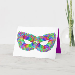 פּוּרִים Purim Vashti's masker bloemenkroon kaart