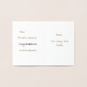 ألفم برو كAlf Mabrook Wedding Gefeliciteerd Folie Kaarten (Binnen)