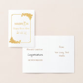 ألفم برو كAlf Mabrook Wedding Gefeliciteerd Folie Kaarten (Display)