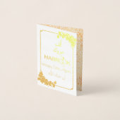 ألفم برو كAlf Mabrook Wedding Gefeliciteerd Folie Kaarten (Voorkant)