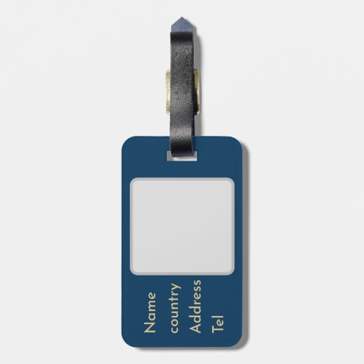 اسمك او your name personalized  bagagelabel (Achterkant verticaal)