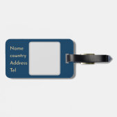 اسمك او your name personalized  bagagelabel (Achterkant horizontaal)