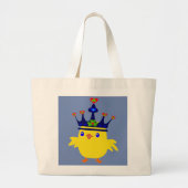 ♥ ت☘gekroond Ierse koningin kip fabelachtige chiqu Grote Tote Bag (Voorkant)
