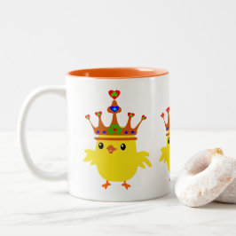 ♥ ت☘gekroond Ierse Queen Chicken Fabulous Classic Tweekleurige Koffiemok