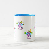 ♥ ت☘Ierse Swanky Queen-Cat Fabulous Classic Tweekleurige Koffiemok (Center)