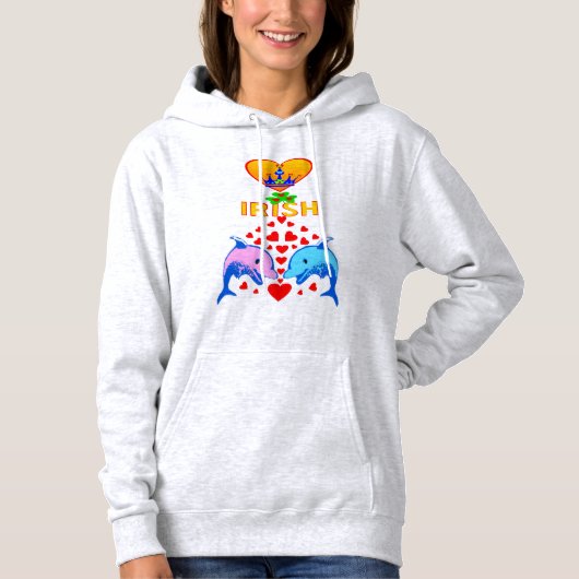 ♥ ت☘Ik hou van Iers-Geweldige St Patrick's Day Cla Hoodie (Voorkant)