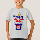 🎅ت! Sanp, Santa vast in een schoorsteen Crewneck T-shirt (Voorkant)
