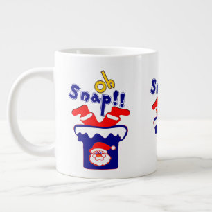 🎅 تOh! Sanp, Clumsy Santa Stuck in een Chimney Fa Grote Koffiekop