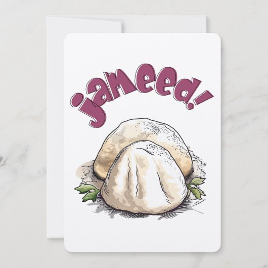 جميدمس فنNashama Jordan Mansaf Jameed Arabic Food Kaart (Voorkant)