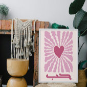 حب Liefde in Arabische Moderne Retro Houb Arabisch Poster