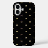 حروف اسم Elegant Monogram Case-Mate iPhone Case (Achterkant)