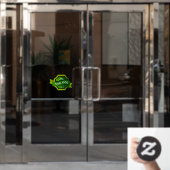 ح ل ا Halal Food Business Window Sign. Sticker Dec (Kantoordeur)