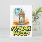 رمضانكر ي مramadan kaart (Staand voorkant)