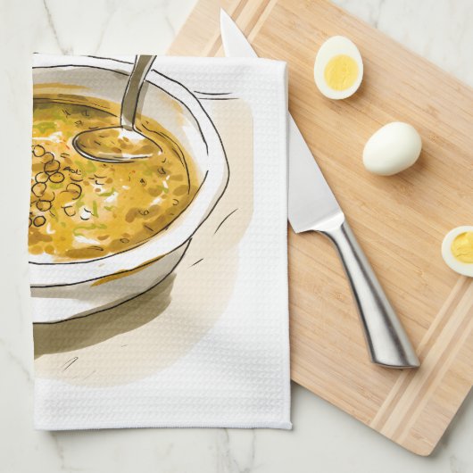 شوربةعد سLentils Soep Gezond Veganistisch Voedsel Theedoek (Quarter Fold)