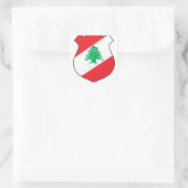 ش ر ل ب ・ Libanees Embleem - wapenstilstand Libano Vierkante Sticker (Tas)