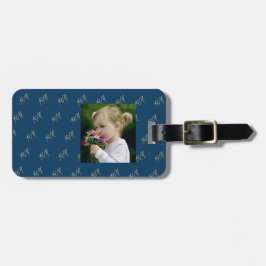 صورة و حروف اسمك الاولى Monogram Bagagelabel
