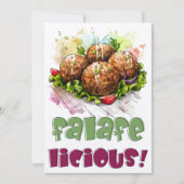 فلافل Falafel Hummus Arabisch Veganistisch Gezond  Kaart (Voorkant)
