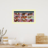 ف schilderij van QQQrani ن-ل-ا-لخ bocht Poster (Keuken)