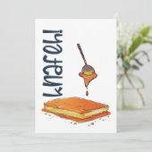 كنافة Arabisch Knafeh Kunafa Midden-Oosters snoep Kaart (Staand voorkant)