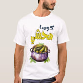 محشي Mahshi Gevulde courgette Arabisch eten T-shirt (Voorkant)