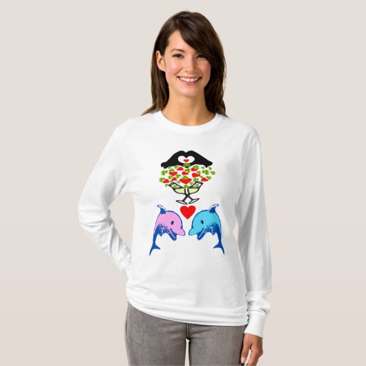 ♥ټ☘Kiss Me I'm Irish-Irish Rule Fabulous Basic T-shirt (Voorkant volledig)