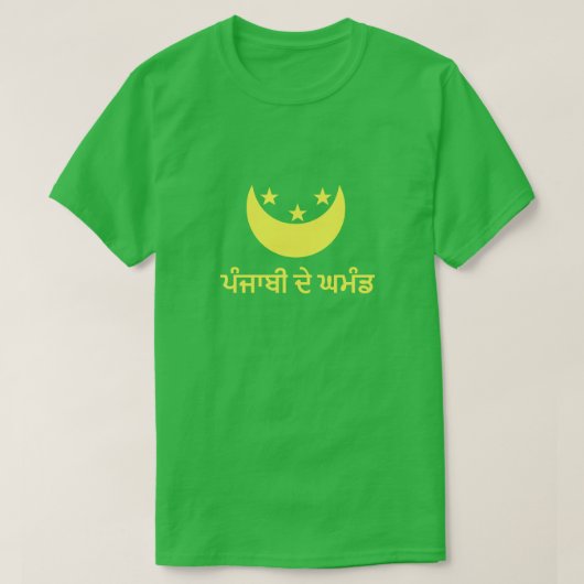 ਪੰ ਜਾ ਦੇ ਘ ਡ Punjabi pride in Punjabi T-shirt (Design voorkant)