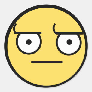ಠ_ಠ Afkeurende blik Ronde Sticker