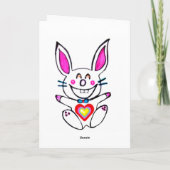 "|๑Çütê Naughty Bunny HappyEaster Kaart ๑" SCHOPPE (Achterkant)