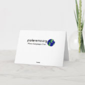 გილოცავთშობა! Vrolijke Kerstmis in Georgisch rf Feestdagen Kaart (Achterkant)