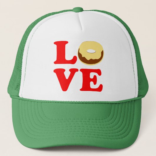 ღ تLiefde Donut Stijlvolle Cool Trucker Hatت ღ Pet (Voorkant)