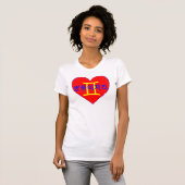 ღ ★ Love Gemini Women's Bella Canvas T-shirt ★° (Voorkant volledig)