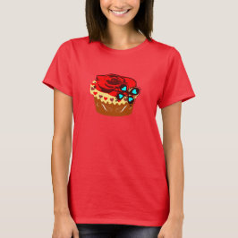 °ღ★Rode-Roze Choco-Cupcake Burnout T-Shirt★ღ° T-shirt