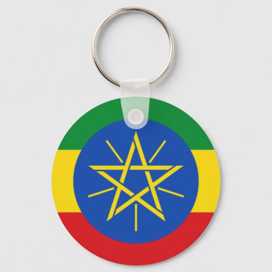 የ ኢ ጵ ት ባ ) Ethiopian flag Sleutelhanger (Voorkant)