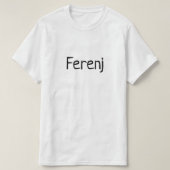 ፈረንጅ Ferenj buitenlander Amharic Fun Ethiopian T-shirt (Design voorkant)