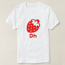 Ꭰ Ꮒ - aardbei in Cherokee T-shirt