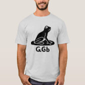 Ꮹ Ꮆ Ꮟ kikker in Cherokee T-shirt (Voorkant)