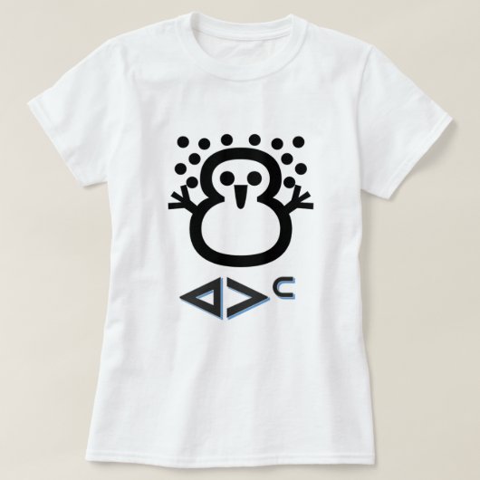 ᐊᐳᑦ - sneeuw in Inuktitut T-shirt (Design voorkant)