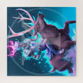 ᛉ Rune Puzzel | Angelsaksische Vikingen taalkunst Legpuzzel (Verticaal)