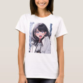 あっかんベーTシャツ|寿司娘 GenerativeAI T-shirt (Voorkant)