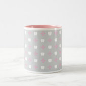 【いくんぐ堂】歯グッズマグカップグレーピンク TWEEKLEURIGE KOFFIEMOK (Center)