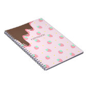 いちごチョコ柄のかわいい♡ NOTITIEBOEK (Rechterzijde)