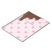 いちごチョコ柄のかわいい♡ NOTITIEBOEK (Linkerzijde)