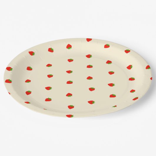 いちご(アイボリー) PAPIEREN BORDJE (Gekanteld)